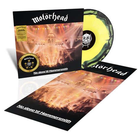 Motörhead: No Sleep 'Til Hammersmith Live (50th Anniversary Edition) (Yellow & Black Splatter Vinyl), LP
