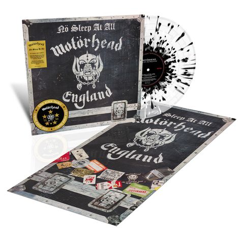 Motörhead: Nö Sleep At All (50th Anniversary Edition) (Clear w/ White & Black Splatter Vinyl), LP