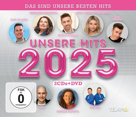 Unsere Hits 2025, 2 CDs und 1 DVD