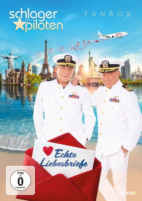Die Schlagerpiloten: Echte Liebesbriefe (Limitierte Fanbox), 1 CD und 1 DVD