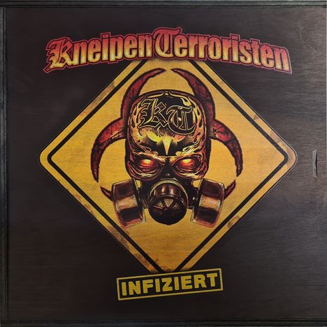 Kneipenterroristen: Infiziert (limitierte nummerierte Holzbox), 1 LP, 3 CDs und 1 DVD