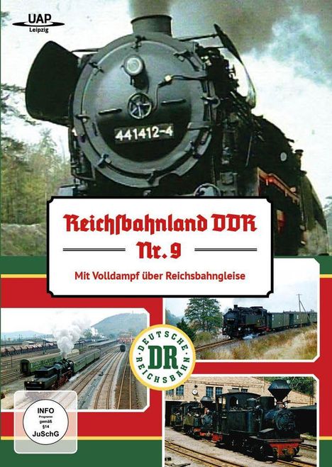 Mit Volldampf über Reichsbahngleise - Reichsbahnland DDR 9, DVD