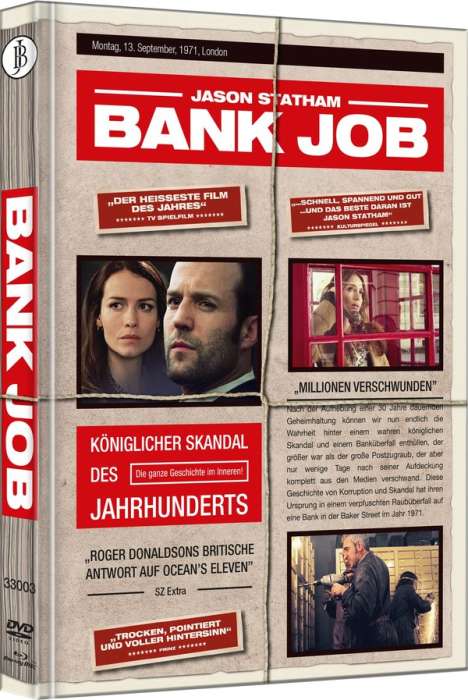 Bank Job (Blu-ray &amp; DVD im Mediabook), 1 Blu-ray Disc und 1 DVD