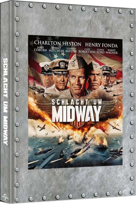 Schlacht um Midway (Blu-ray &amp; DVD im Mediabook), 1 Blu-ray Disc und 1 DVD