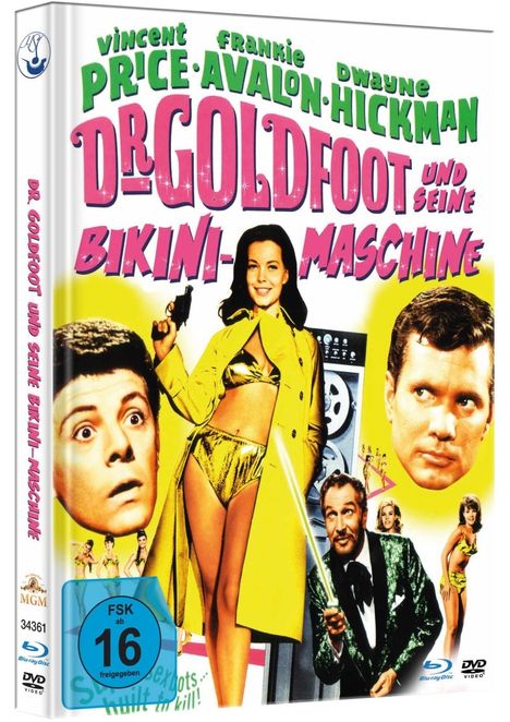 Dr. Goldfoot und seine Bikini-Maschine (Blu-ray &amp; DVD im Mediabook), 1 Blu-ray Disc und 1 DVD