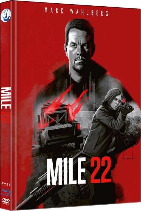 Mile 22 (Blu-ray &amp; DVD im Mediabook), 1 Blu-ray Disc und 1 DVD