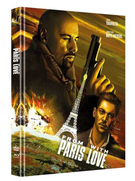 From Paris with Love (Blu-ray &amp; DVD im Mediabook), 1 Blu-ray Disc und 1 DVD