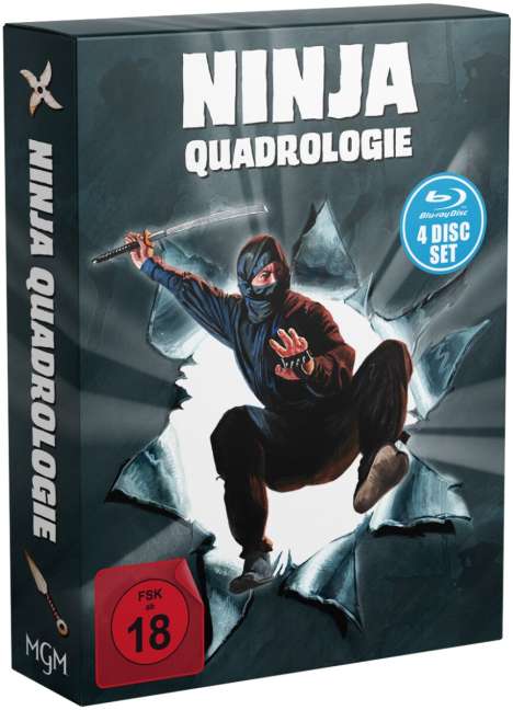 Ninja Quadrologie (Digipak) (Blu-ray), 4 Blu-ray Discs