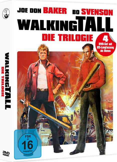 Walking Tall - Die Trilogie (Digipack), 4 DVDs