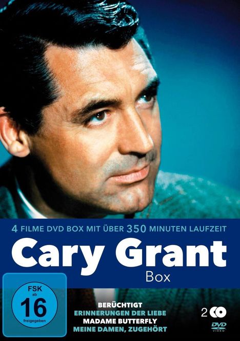 Cary Grant Box  (4 Filme auf 2 DVDs), 2 DVDs