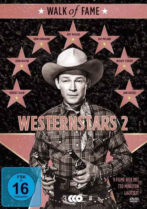 Walk of Fame - Westernstars Vol. 2 (9 Filme auf 3 DVDs), 3 DVDs