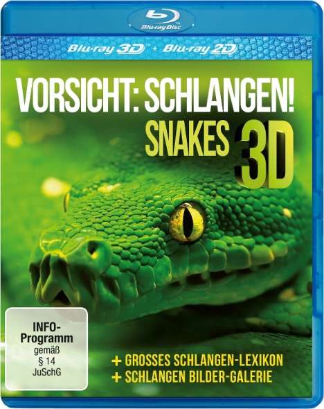 Schlangen 3D (3D-Blu-ray), Blu-ray Disc
