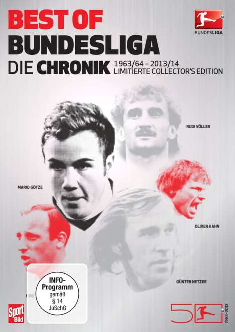 Best of Bundesliga: Die Chronik 1963-2014 (limitierte Platinum-Edition), 9 DVDs