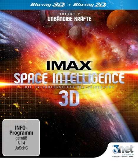 IMAX Space Intelligence Vol. 2: Unbändige Kräfte (3D Blu-ray), Blu-ray Disc