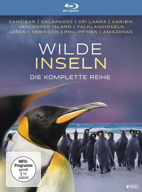 Wilde Inseln (Komplette Reihe) (Blu-ray), 4 Blu-ray Discs