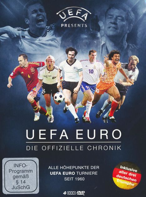 UEFA Euro - Die offizielle Chronik, 4 DVDs
