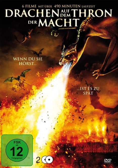 Drachen auf dem Thron der Macht (6 Filme auf 2 DVDs), 2 DVDs