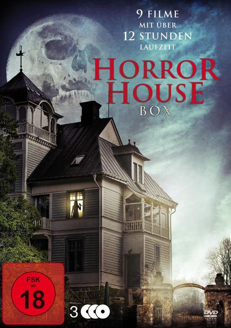 Horror House Box (9 Filme auf 3 DVDs), 3 DVDs
