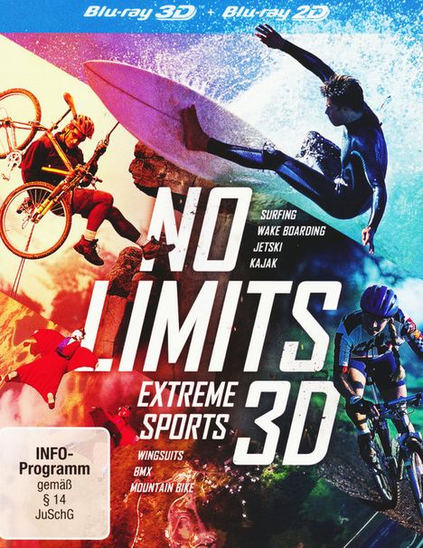 No Limits - Extreme Sports (3D Blu-ray), 3 Blu-ray Discs