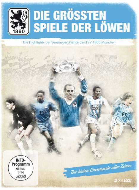 TSV 1860 München: Die größten Spiele der Löwen (Digipack), 2 DVDs