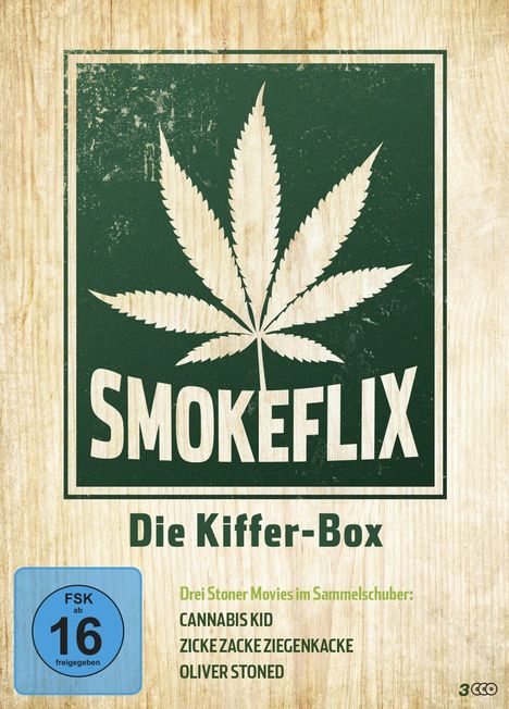 Smokeflix - Die Kiffer-Box, 3 DVDs