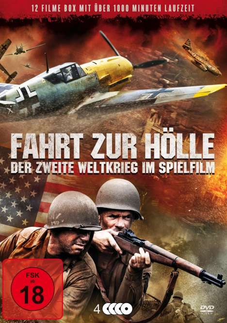 Fahrt zur Hölle - Der Zweite Weltkrieg im Film (12 Filme auf 4 DVDs), 4 DVDs
