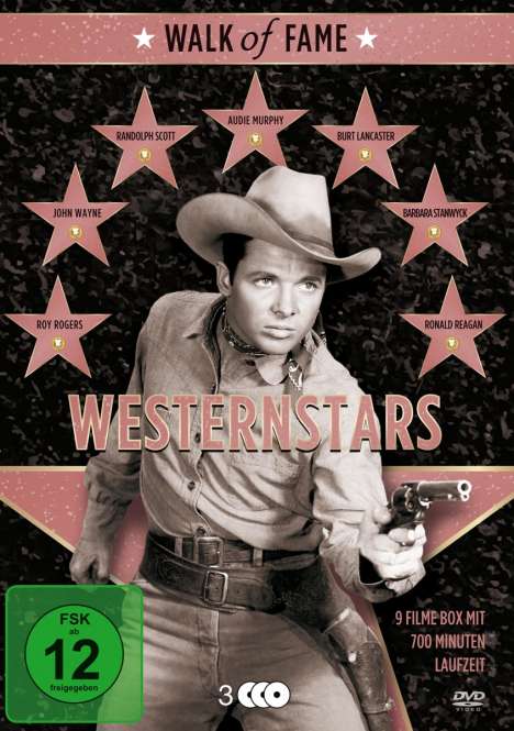 Walk of Fame - Westernstars Vol. 1 (9 Filme auf 3 DVDs), 3 DVDs