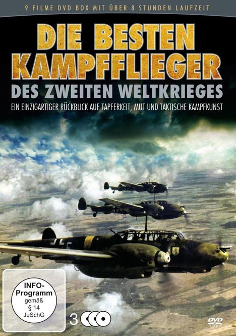 Die besten Kampfflieger im Zweiten Weltkrieg (Komplettbox), 3 DVDs