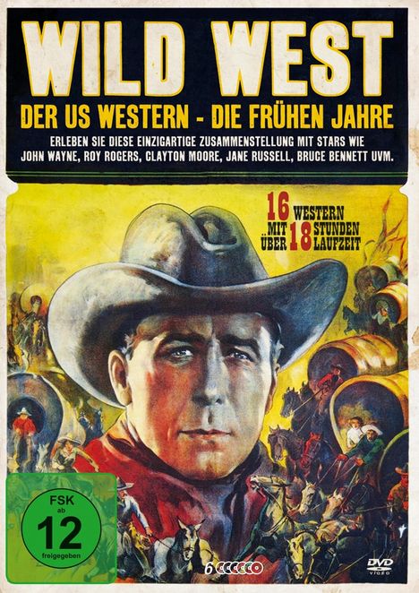 Wild West: Der US Western - Die Frühen Jahre (16 Filme auf 6 DVDs), 6 DVDs