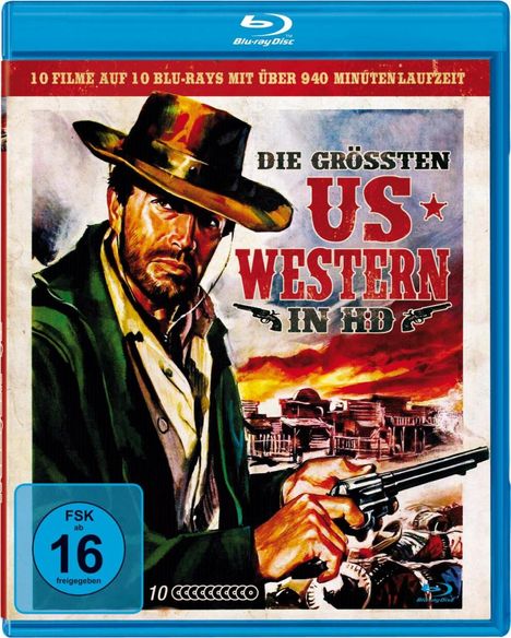Die größten US-Western in HD (Blu-ray), 10 Blu-ray Discs