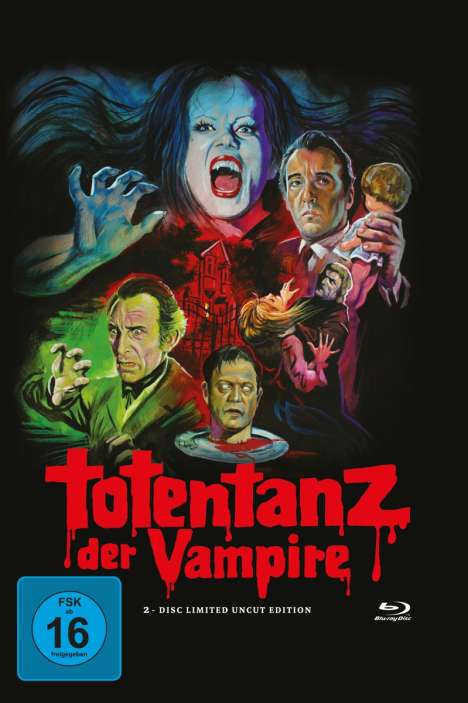 Totentanz der Vampire (Limited Uncut Edition) (Blu-ray &amp; DVD im Mediabook), 1 Blu-ray Disc und 1 DVD