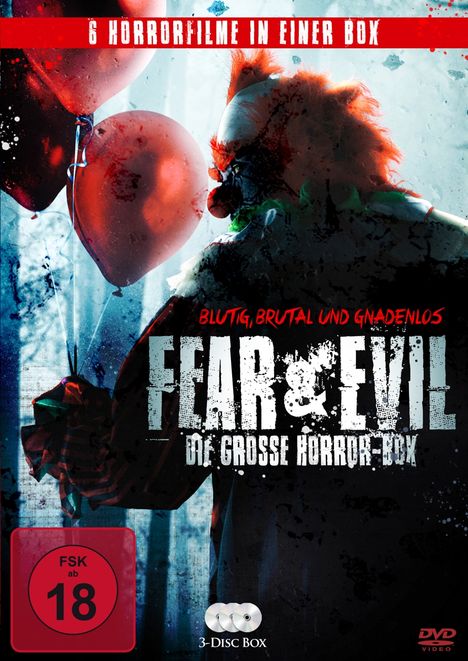Fear &amp; Evil - Die grosse Horror-Box (6 Filme auf 3 DVDs), 3 DVDs