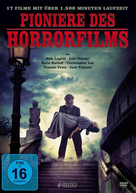 Pioniere des Horrorfilms (17 Filme auf 6 DVDs), 6 DVDs