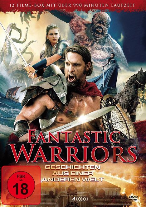 Fantastic Warriors (12 Filme auf 4 DVDs), 4 DVDs