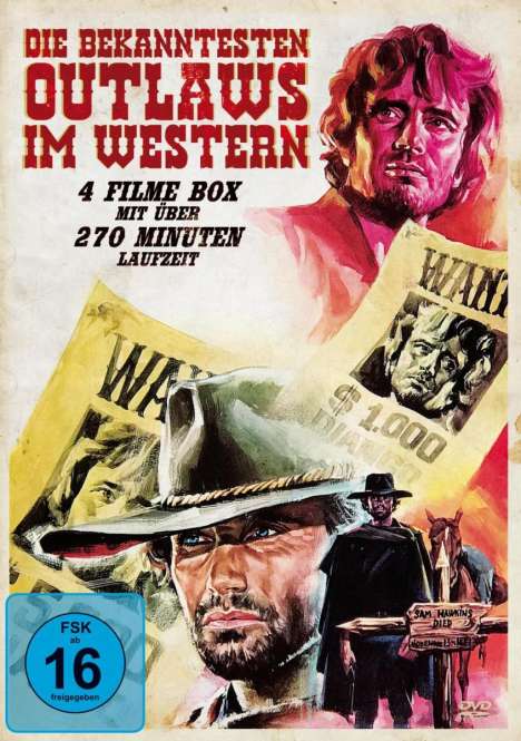 Die bekanntesten Outlaws im Western (4 Filme), DVD