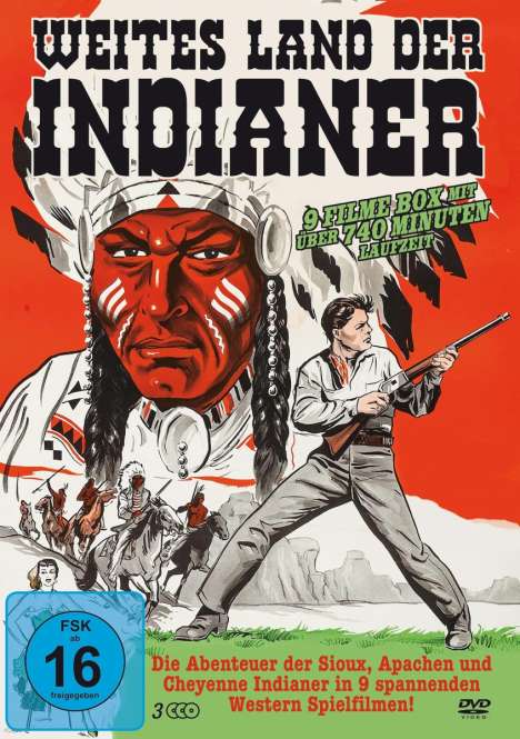 Weites Land der Indianer (9 Filme auf 3 DVDs), 3 DVDs