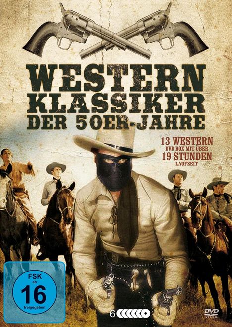 Western Klassiker der 50er-Jahre (13 Filme auf 6 DVDs), 6 DVDs