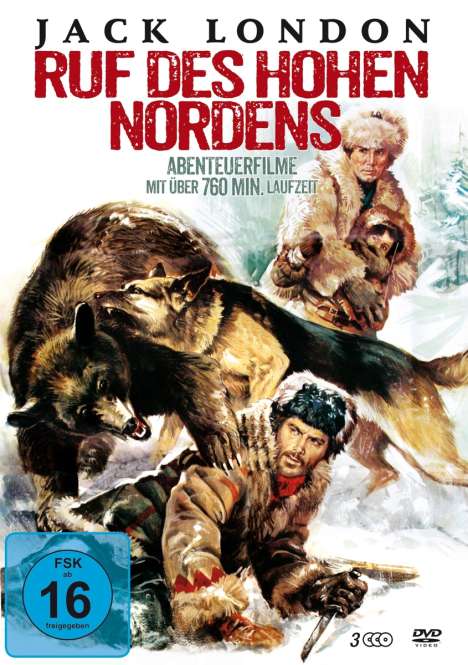 Jack London - Ruf des hohen Nordens (4 Filme auf 3 DVDs), 3 DVDs