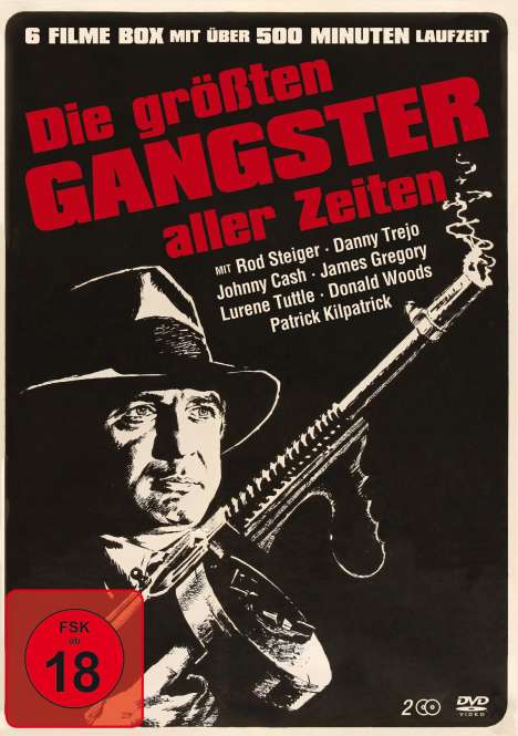Die größten Gangster aller Zeiten (6 Filme auf 2 DVDs), 2 DVDs