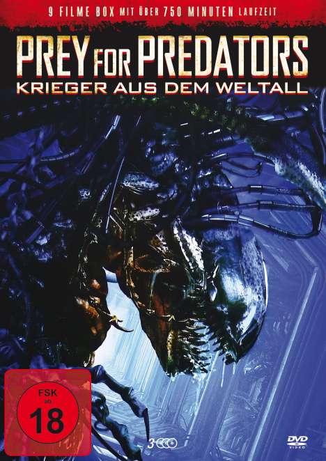 Prey for Predators - Krieger aus dem Weltall (9 Filme auf 3 DVDs), 3 DVDs