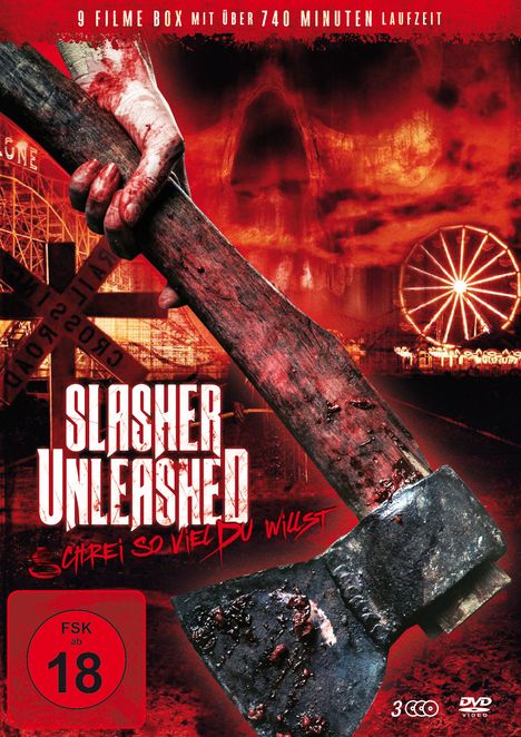 Slasher Unleashed - Schrei so viel du willst (9 Filme auf 3 DVDs), 3 DVDs
