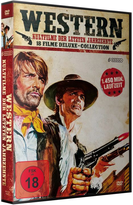 Western Kultfilme der letzten Jahrzehnte (18 Filme auf 6 DVDs), 6 DVDs