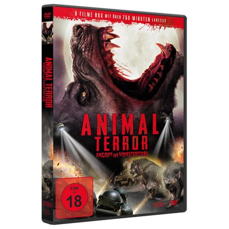 Animal Terror - Angriff der Monstertiere (9 Filme auf 3 DVDs), 3 DVDs