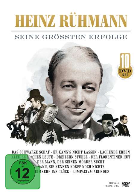 Heinz Rühmann - Seine größten Erfolge, 10 DVDs