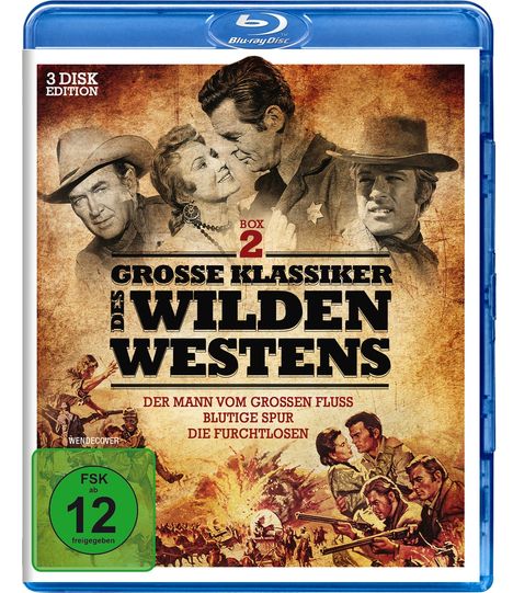 Große Klassiker des Wilden Westens 2 (3 Filme) (Blu-ray), 3 Blu-ray Discs