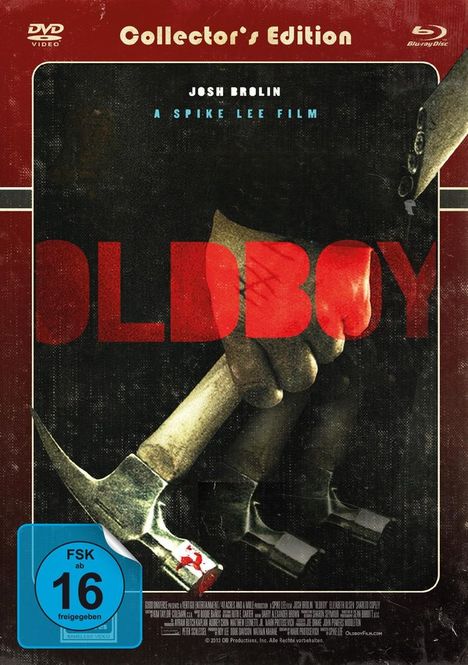 OldBoy (2013) (Blu-ray &amp; DVD im Mediabook), 1 Blu-ray Disc und 1 DVD