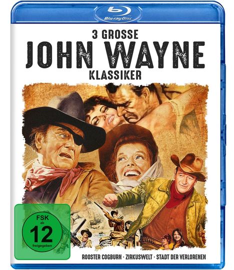 3 grosse John-Wayne-Klassiker (Blu-ray), 3 Blu-ray Discs
