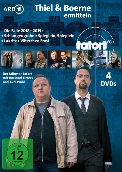 Tatort Münster - Thiel und Boerne ermitteln 2018-2019, 4 DVDs