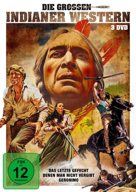 Die grossen Indianer Western (3 Filme), 3 DVDs