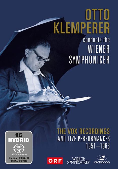 Otto Klemperer conducts the Wiener Symphoniker - The Vox Recordings &amp; Live Performances 1951-1963, 16 Super Audio CDs